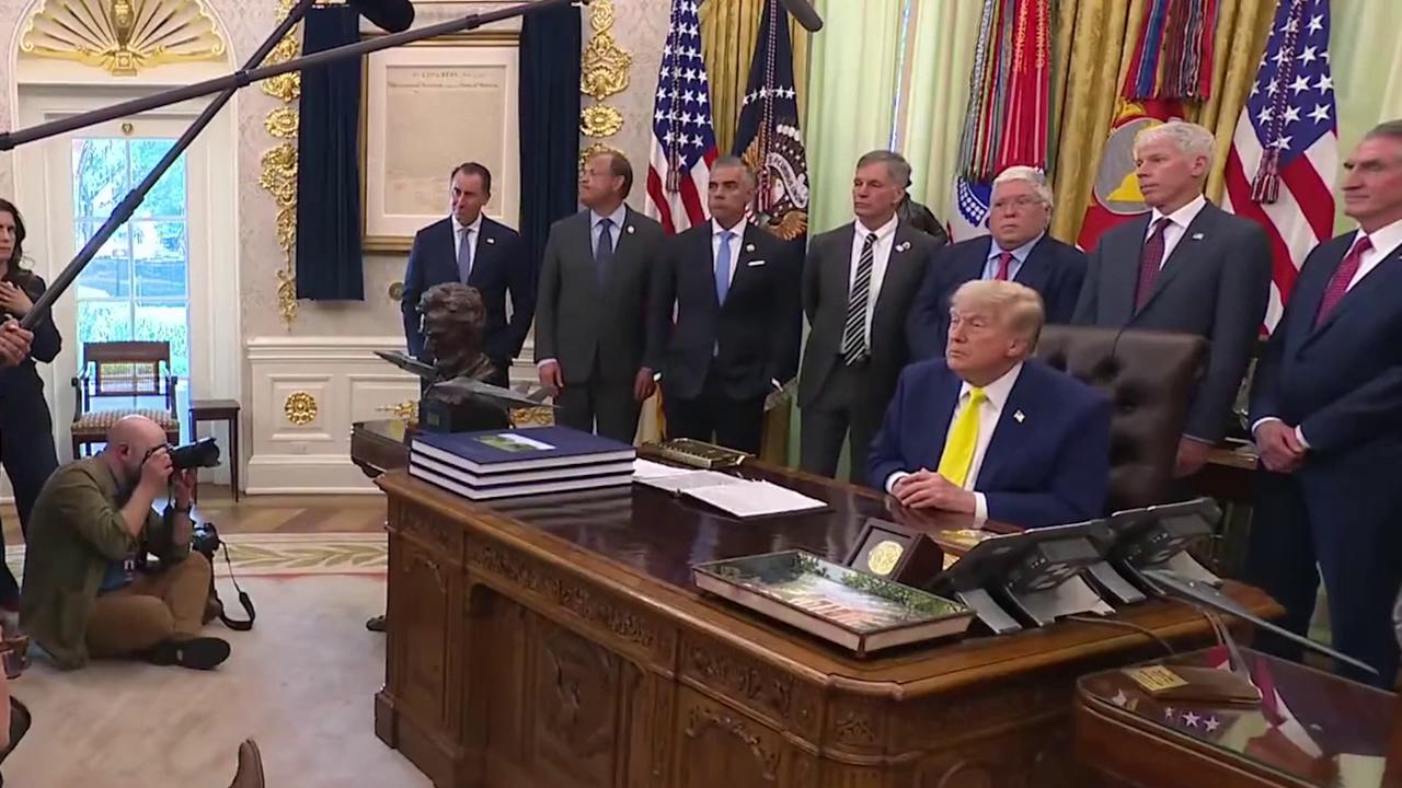Video thumbnail for United States: Trump says open to meeting Iran's supreme leader.