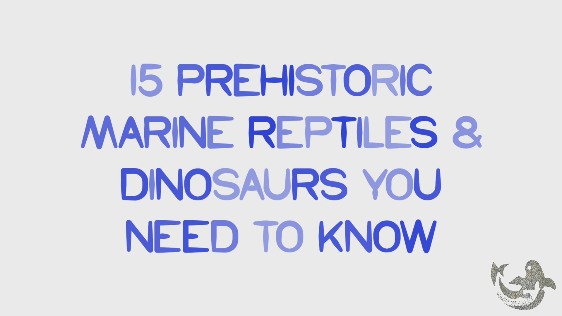 Video thumbnail for 15 Prehistoric Marine Reptiles and Water-Dwelling Dinosaurs