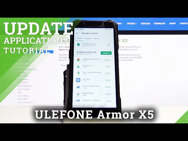 Video thumbnail for How to Update Apps in ULEFONE Armor X5 – Newest Apps Version