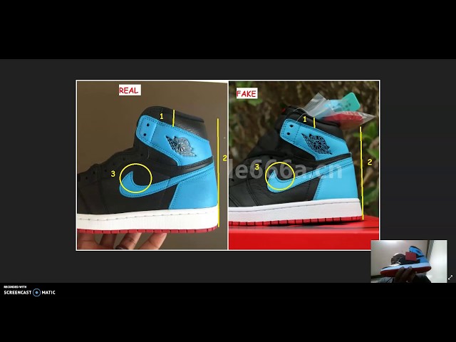 Video thumbnail for Real VS Fake Air Jordan 1 UNC To Chi | Legit Check