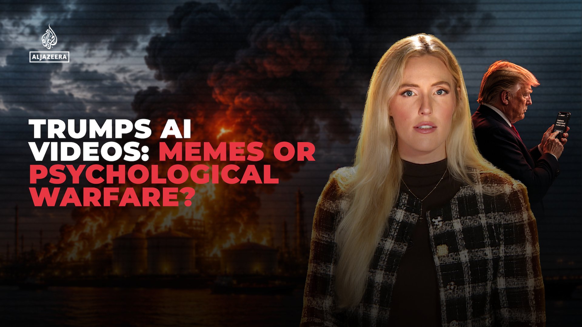 Video thumbnail for Are Trump’s AI videos just memes or psychological warfare?