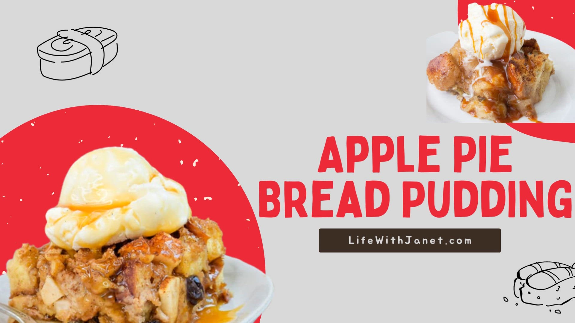 'Video thumbnail for Apple Pie Bread Pudding Recipe - The Ultimate Dessert Experience!'