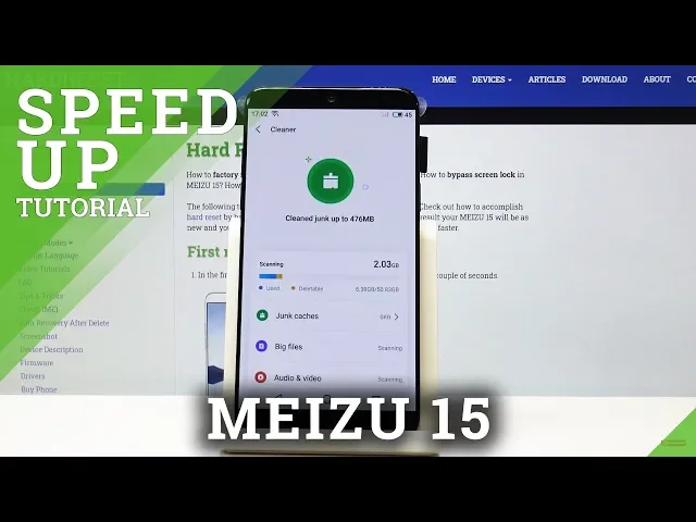 Video thumbnail for How to Speed Up MEIZU 15 - Optimize / Clean Up