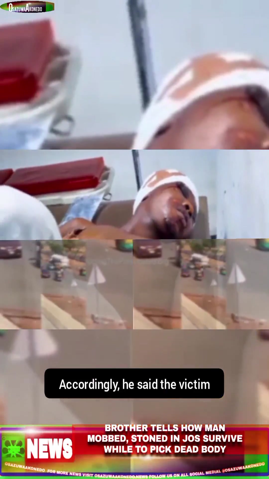 Video thumbnail for Brother Tells How Man Mobbed, Stoned In Jos Survive While To Pick Dead Body