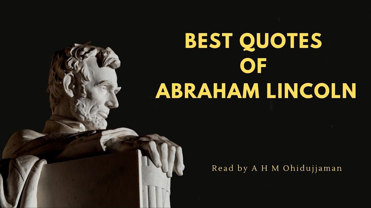 'Video thumbnail for Learn English through Quotes || Best Quotes of Abraham Lincoln  || Level 1'