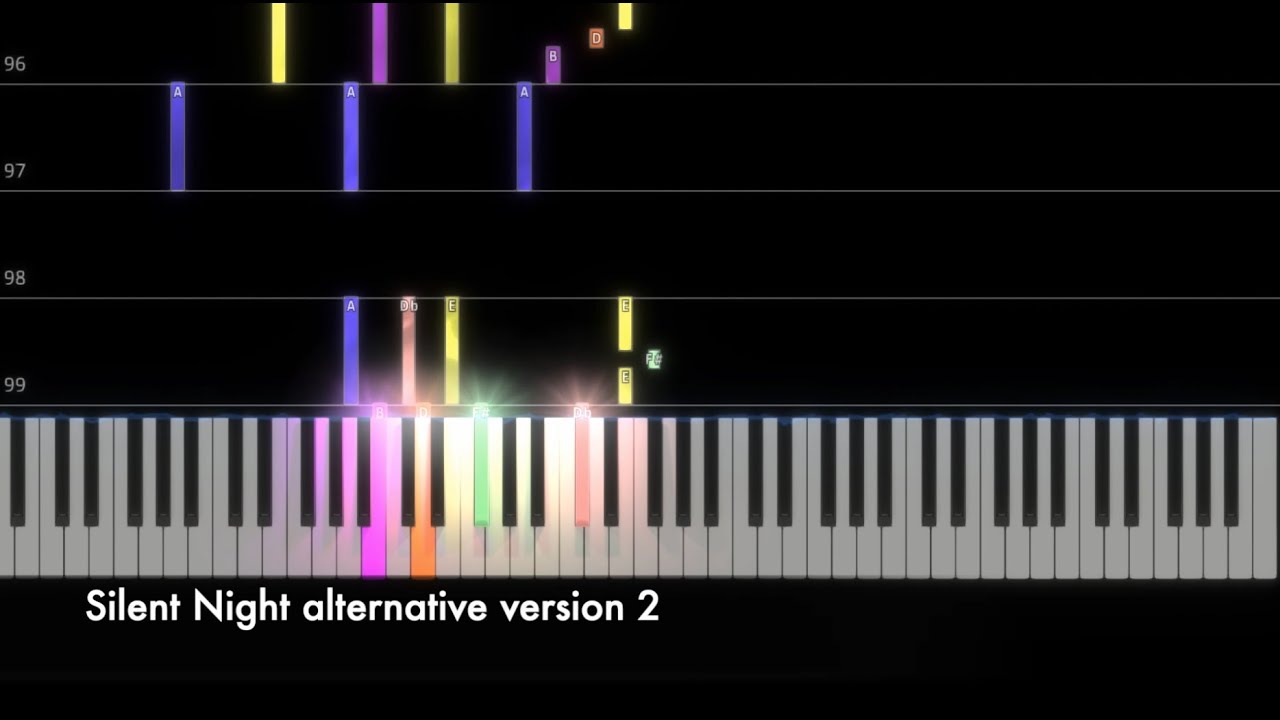 Video thumbnail for Silent Night (A major) piano tutorial