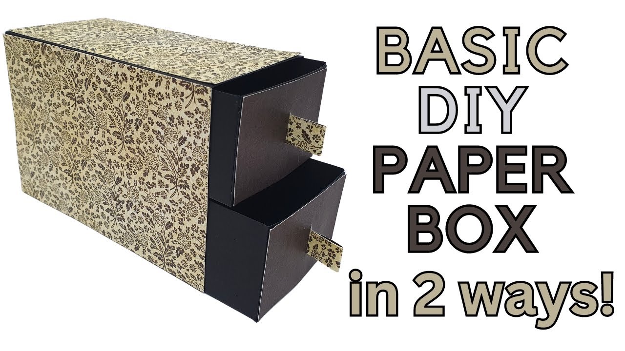 Video thumbnail for Basic DIY Paper Box