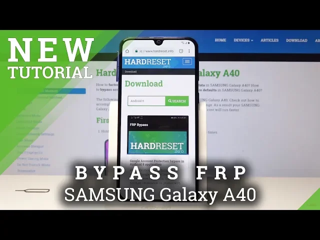 Video thumbnail for How to Bypass Google Verification in SAMSUNG Galaxy A40 - Unlock FRP / March Security Patch