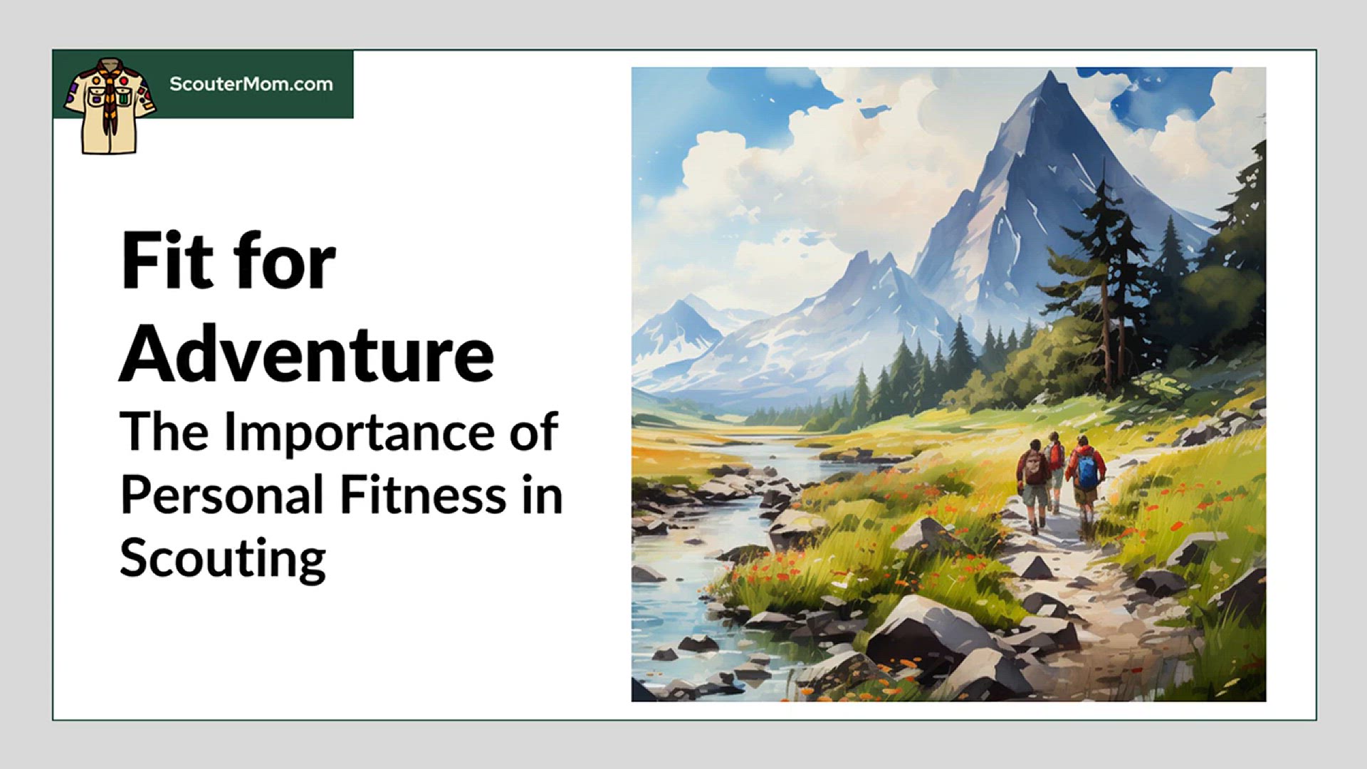 'Video thumbnail for Fit for Adventure: The Importance of Personal Fitness in Scouting'