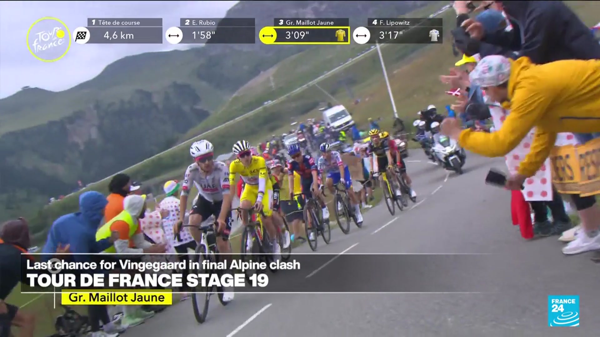 'Video thumbnail for Tour de France: Last chance for Vingegaard in final Alpine clash'