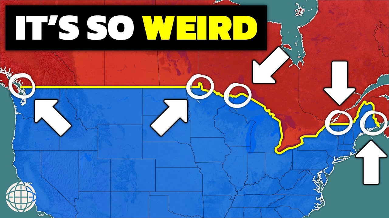Video thumbnail for Why The US-Canada Border Is So Weird