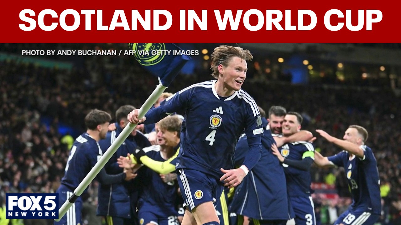 Video thumbnail for Scottish football fans in NYC hyped for World Cup