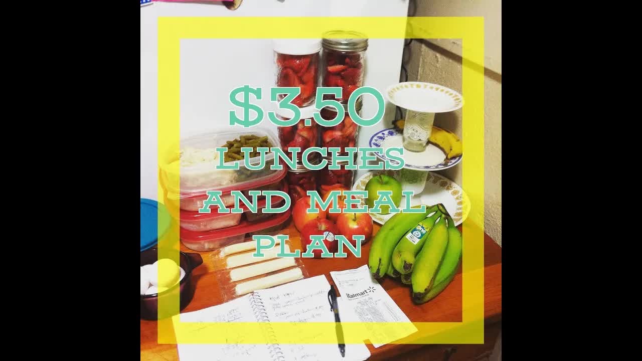 Video thumbnail for budget girl: eat well on a budget! $4/day breakfast & lunch meal plan