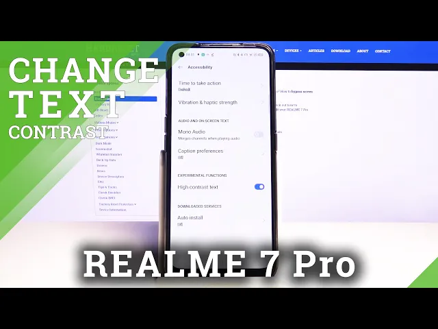 Video thumbnail for How to Activate High Contrast Text in REALME 7 Pro – Find Text Options