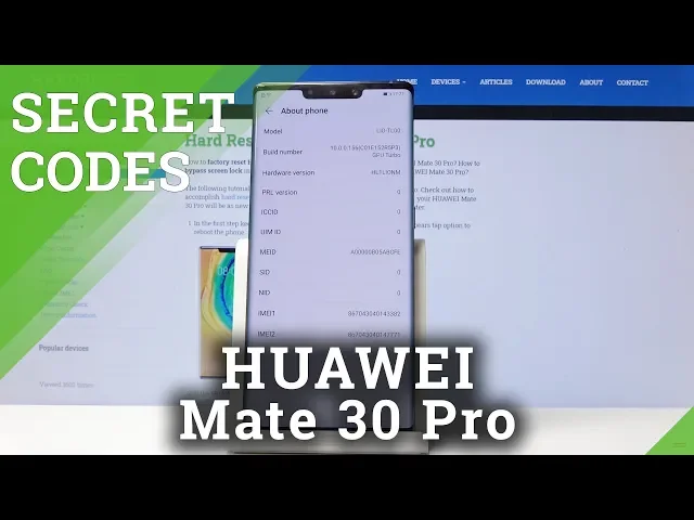 Video thumbnail for Secret Codes HUAWEI Mate 30 Pro - Hidden Mode / Service Menu
