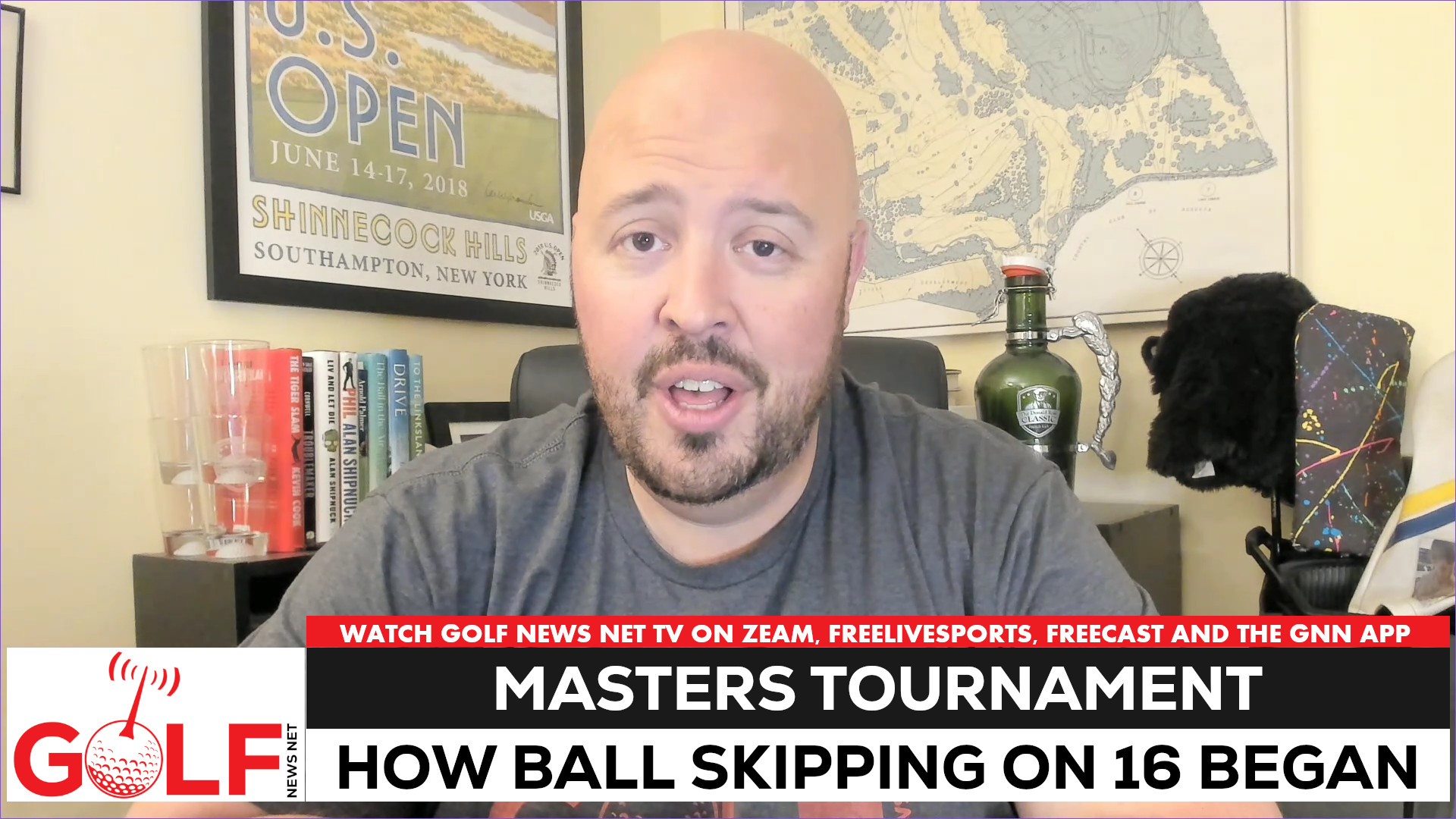 Video thumbnail for How skipping balls on No. 16 at Augusta National got started