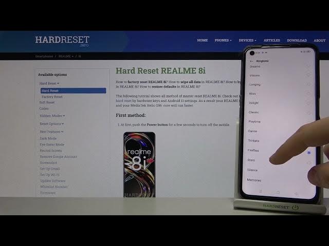 Video thumbnail for Alarm Tones in Realme 8i – Default Alarm Sounds