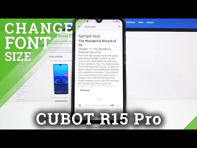 Video thumbnail for CUBOT R15 Pro & Display Settings - Font Size