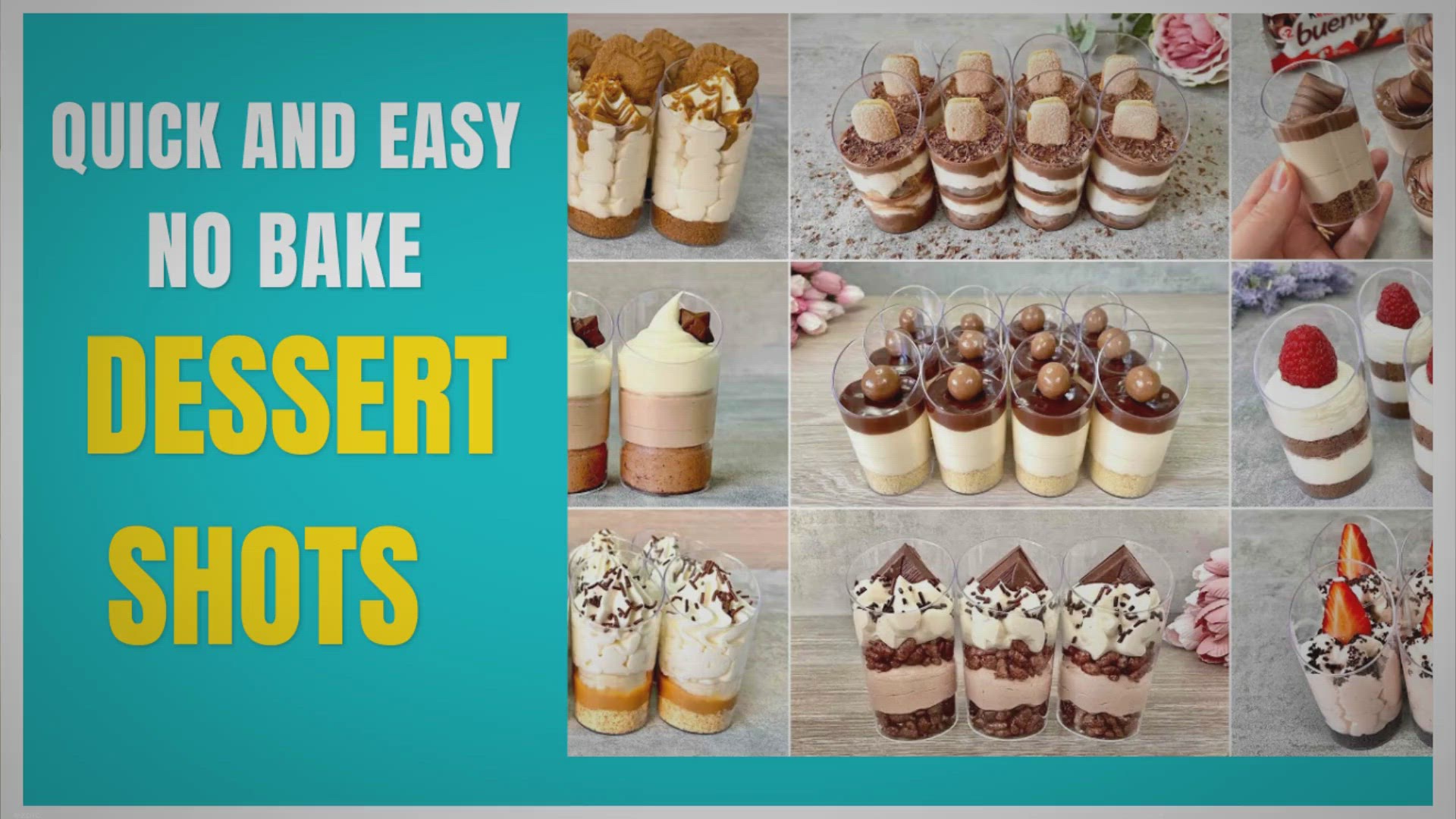 Video thumbnail for 9 Quick and Easy NO BAKE Dessert Shots Recipes