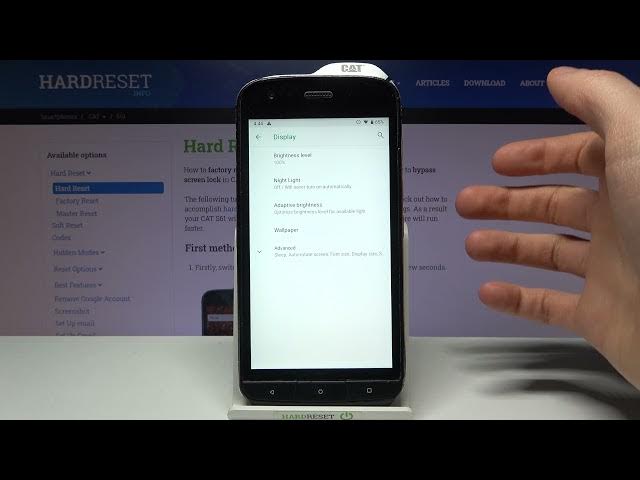 Video thumbnail for How to Set Up Screen Timeout in CAT S61 – Manage Screen Timeout