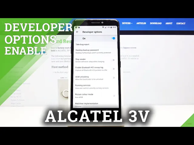 Video thumbnail for How to Activate Developer Options on ALCATEL 3V – Advanced Developer Menu