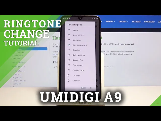 Video thumbnail for How to Change Ringtone in UMIDIGI A9 – Find Ringtone List