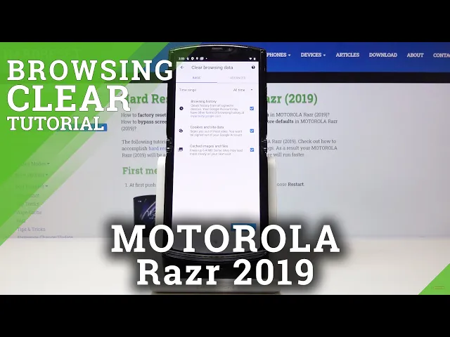 Video thumbnail for How to Erase Browser Data in MOTOROLA Razr 2019 – Delete Browsing History
