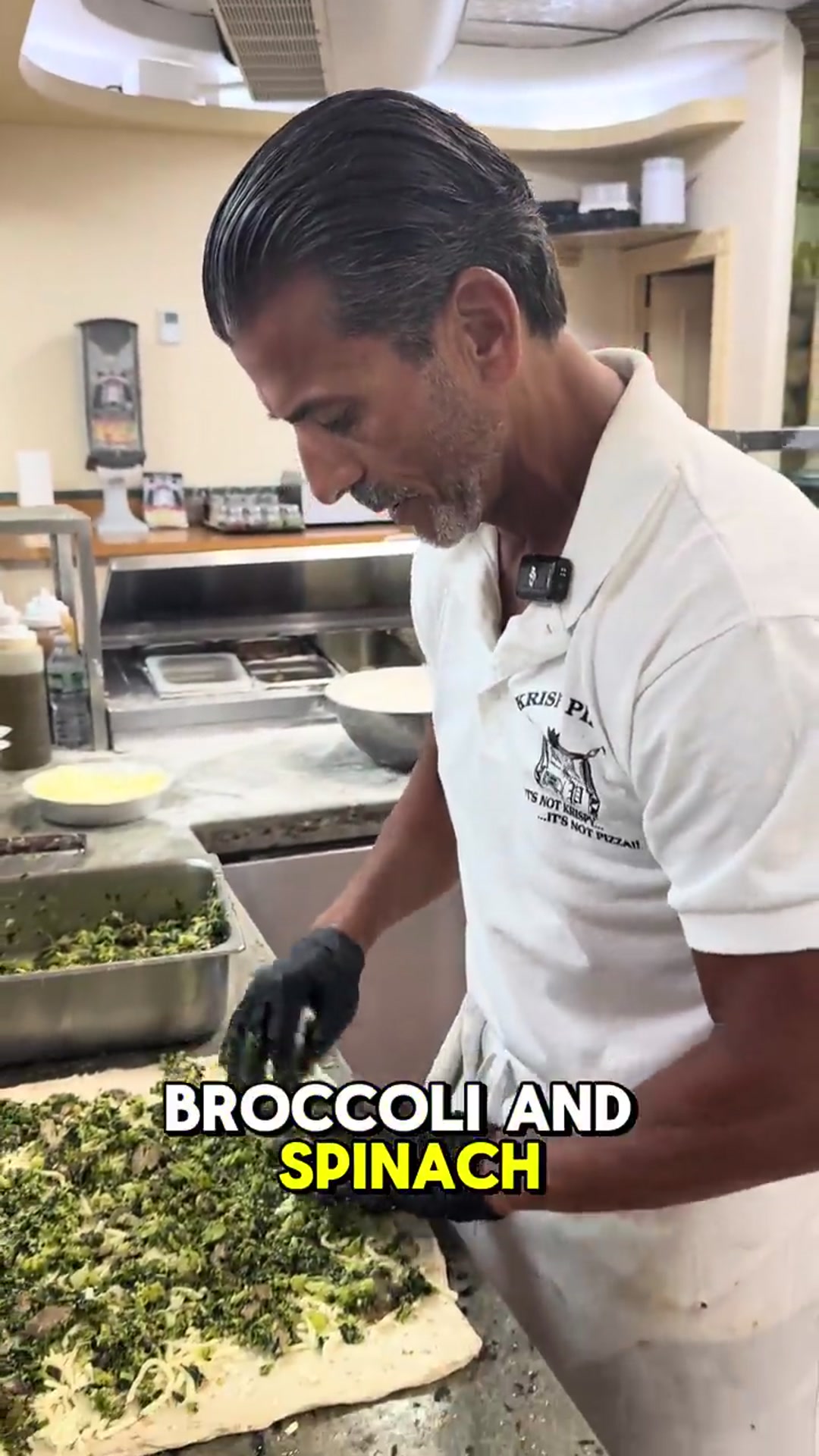 Video thumbnail for The Boss of Krispy Pizza in NEW YORK has gone viral for his famous Pinwheels_(720P_HD)