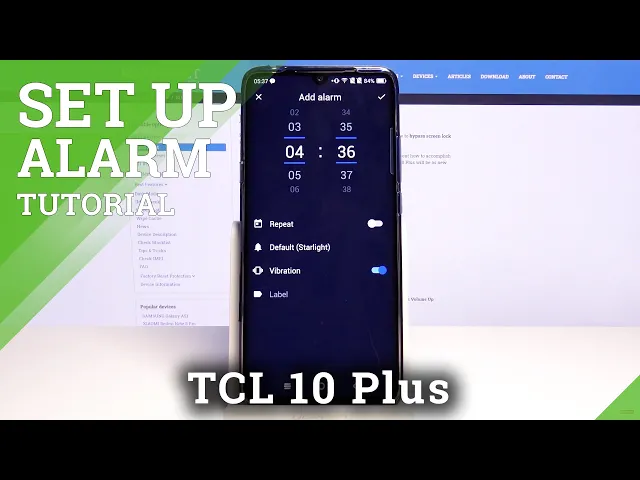 Video thumbnail for TCL 10 Plus Alarm Clock – Alarm Settings