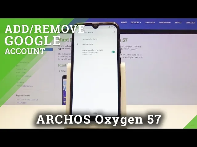 Video thumbnail for How to Add Google Account in Archos Oxygen 57 - Create / Delete Google Account