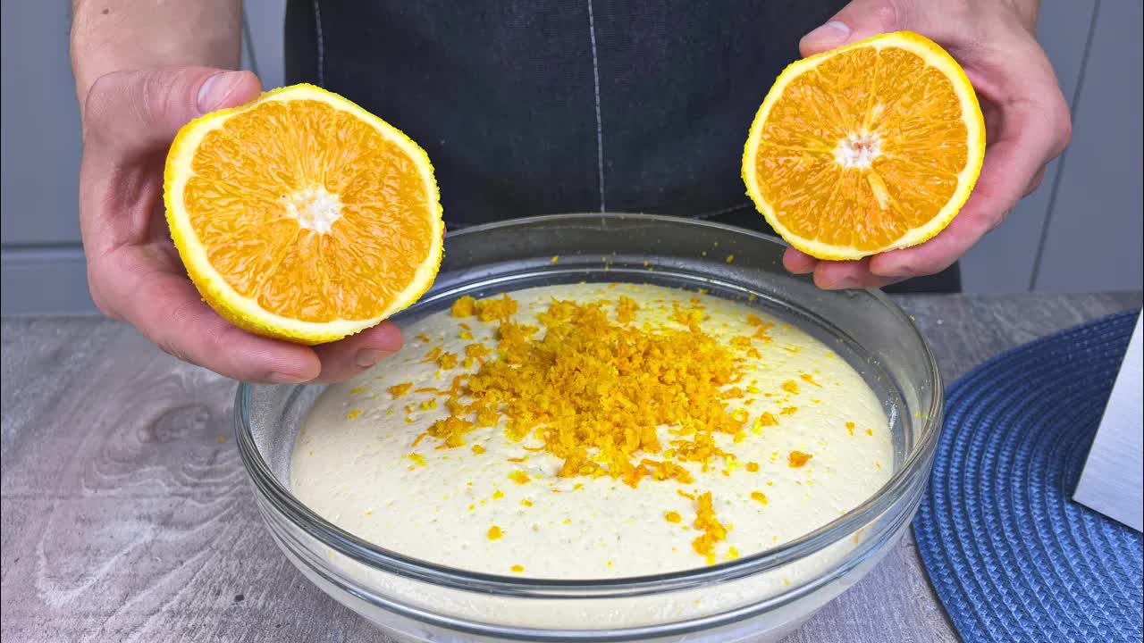 Video thumbnail for Pour orange juice into the dough and a MIRACLE will happen!! Everyone loves this recipe!!