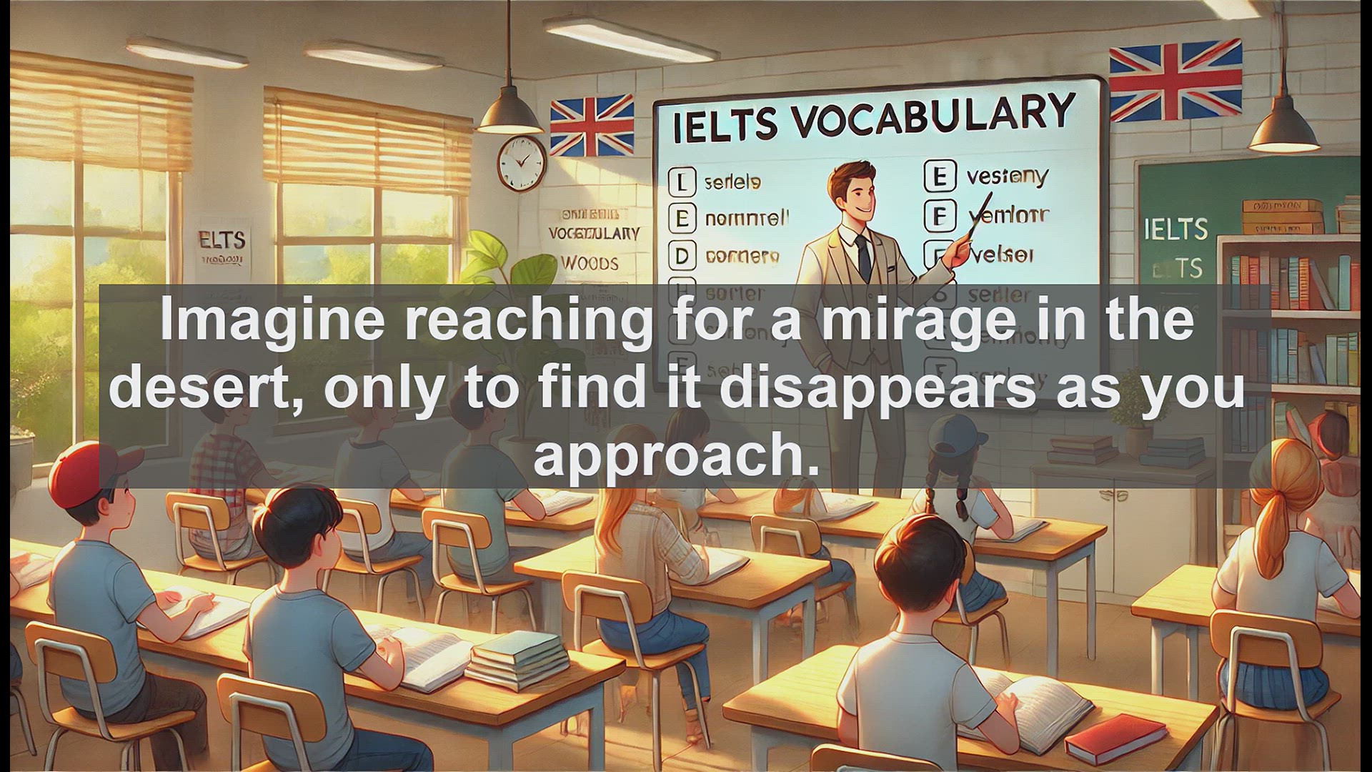 'Video thumbnail for 5000 Must Know IELTS 8.0 Vocabulary - Illusive: Understanding a Word of Deception and False Impressions'
