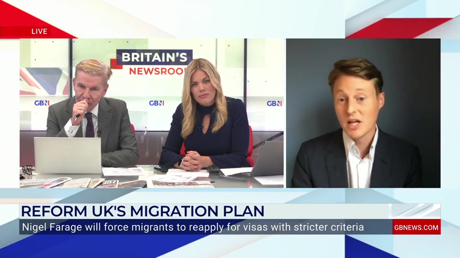 'Video thumbnail for WATCH: Reform crackdown on migration could 'spare financial issues' for Britain'
