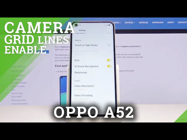 Video thumbnail for How to Enable Gridlines in OPPO A52 – Helper Lines