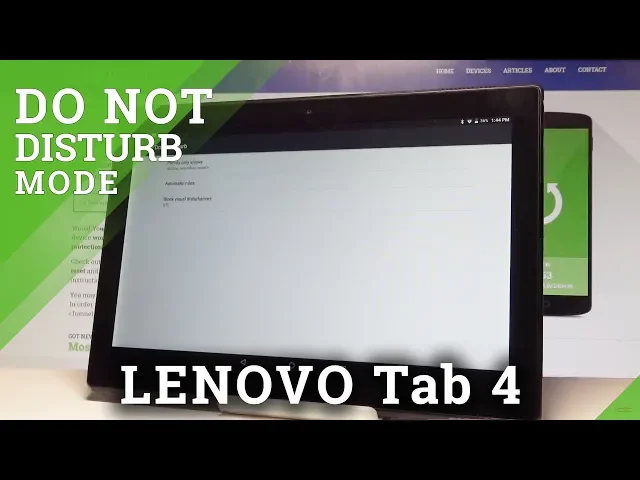 Video thumbnail for How to Enable Do Not Disturb in LENOVO Tab 4 - Mute Sounds |HardReset.Info