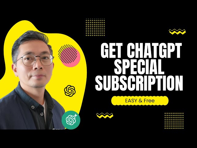 Video thumbnail for Easy Way to Get A Free ChatGPT Special Subscription Similar As Plus Until June 2027