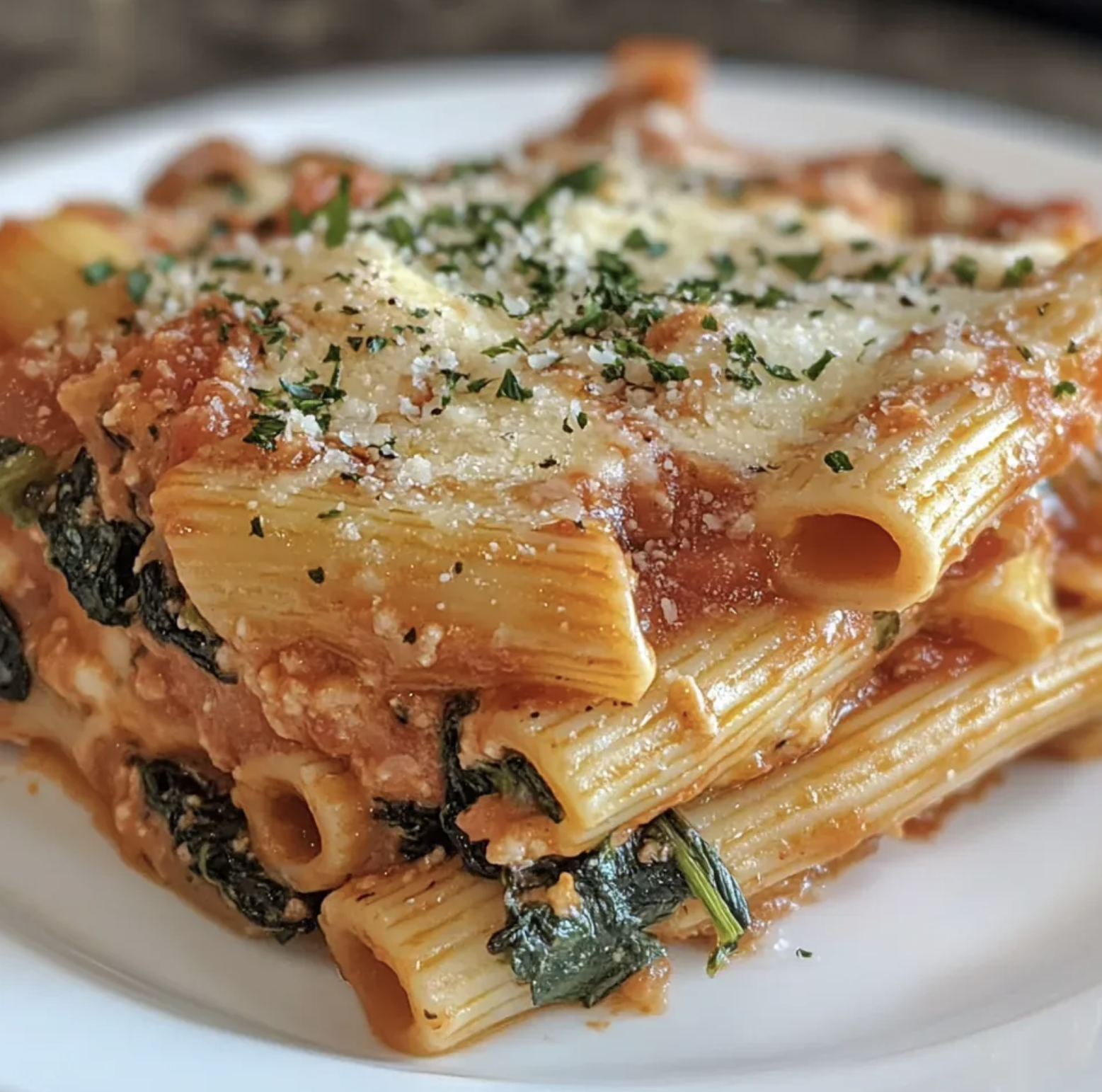 Video thumbnail for Spinach & Ricotta Pasta Bake