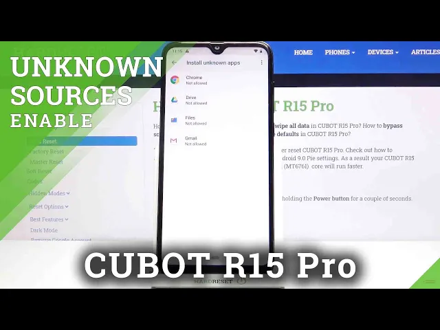 Video thumbnail for How to Allow Unknown Sources in CUBOT R15 Pro – Apps Installation