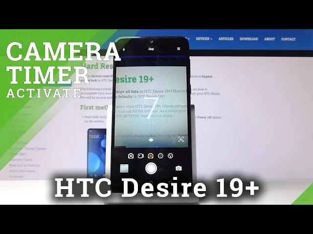 Video thumbnail for How to Add Camera Timer in HTC Desire 19+ - Take Timed Photos