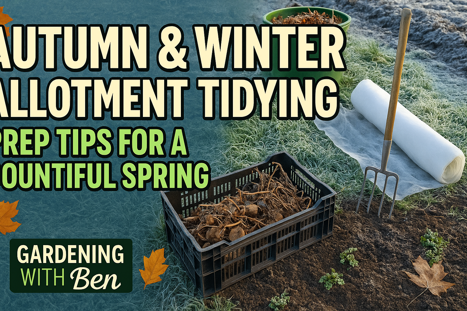 Video thumbnail for 🎥 ✅ Autumn & Winter Allotment Tidying 🍂🌿 | Preparation Tips for a Bountiful Spring 🌱✨