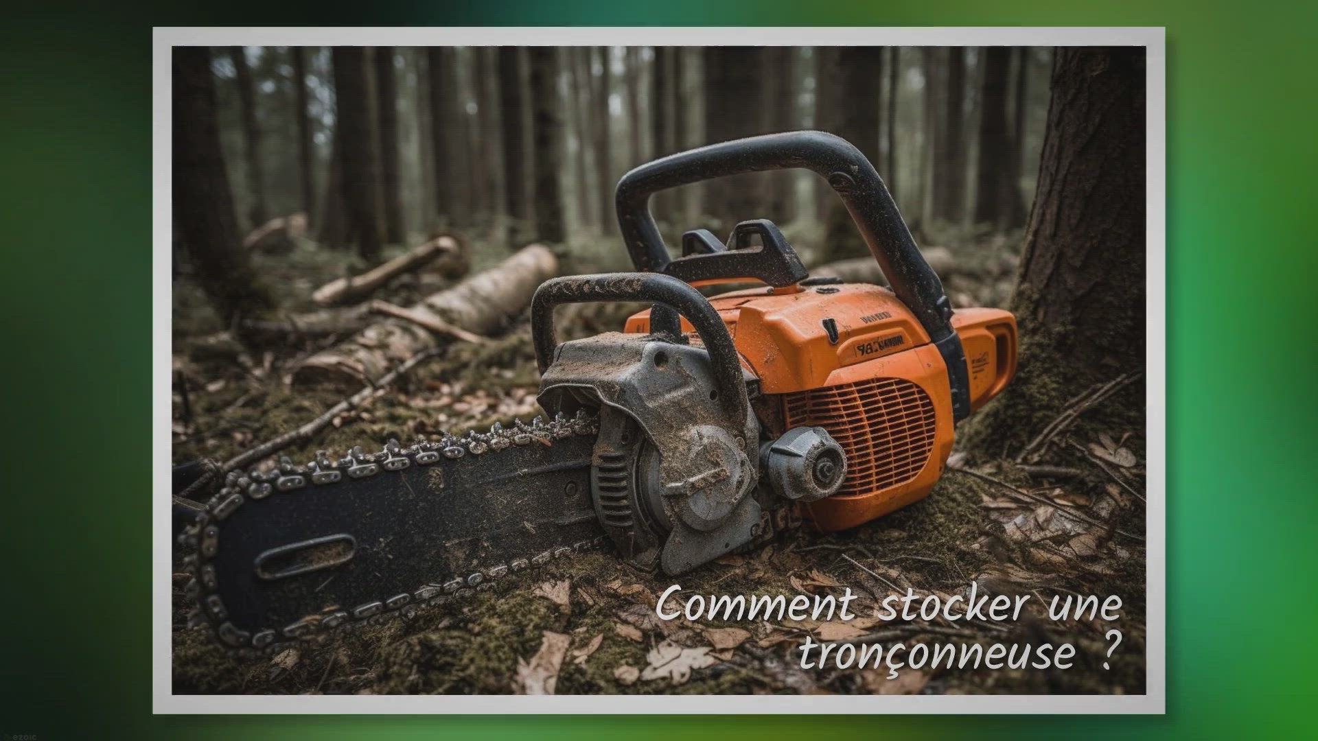 Video thumbnail for Comment Stocker une Tronçonneuse ?