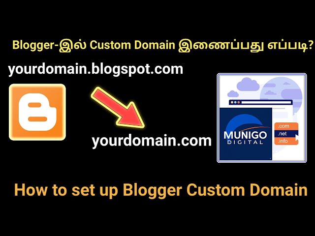Video thumbnail for How to set up Blogger Custom Domain CNAME & A Records | Explanation | Own Domain for Blogger | Tamil