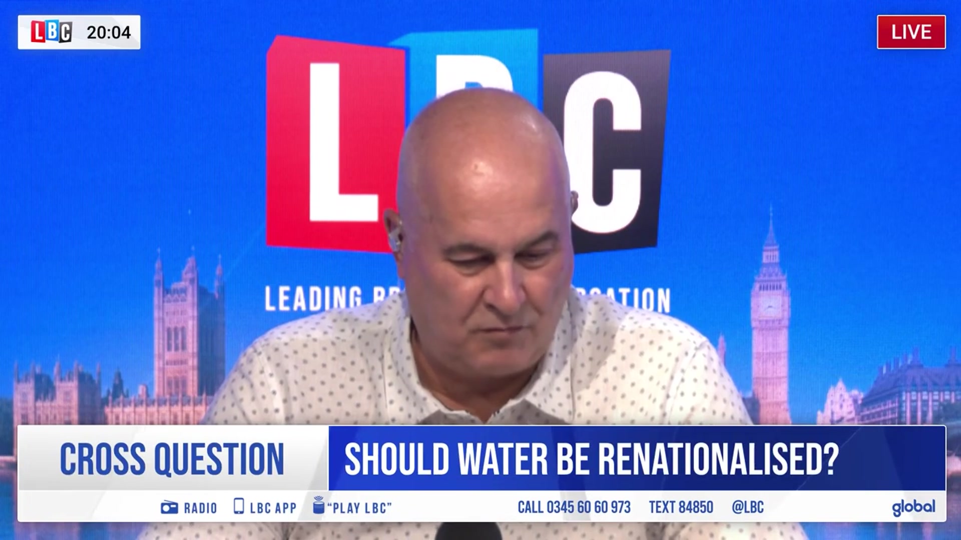 'Video thumbnail for Water nationalisation: the debate to end all debates? | LBC'