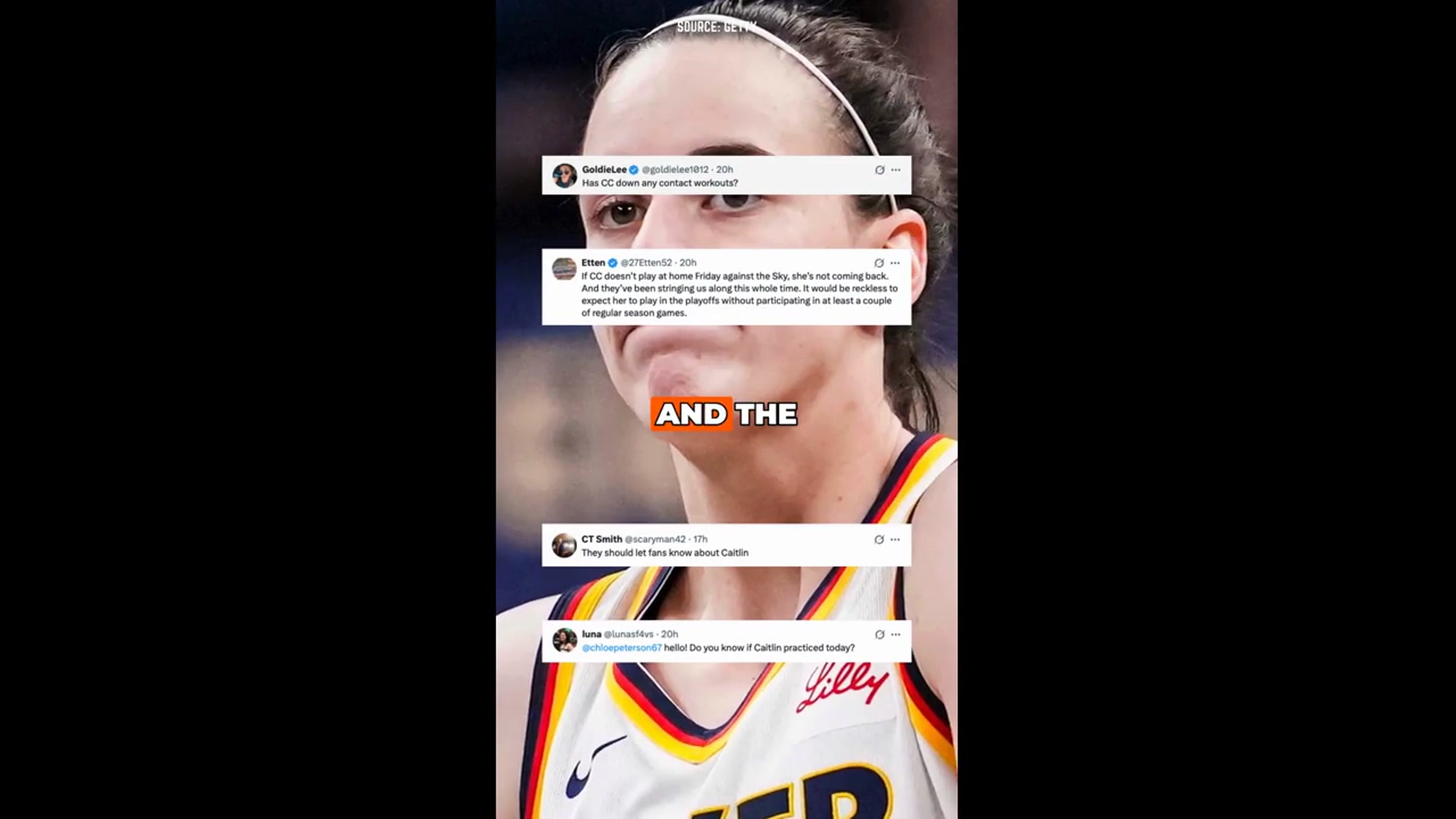 'Video thumbnail for Indiana Fever’s Decision on Caitlin Clark Ahead of Mercury Game Leaves Fans Concerned'