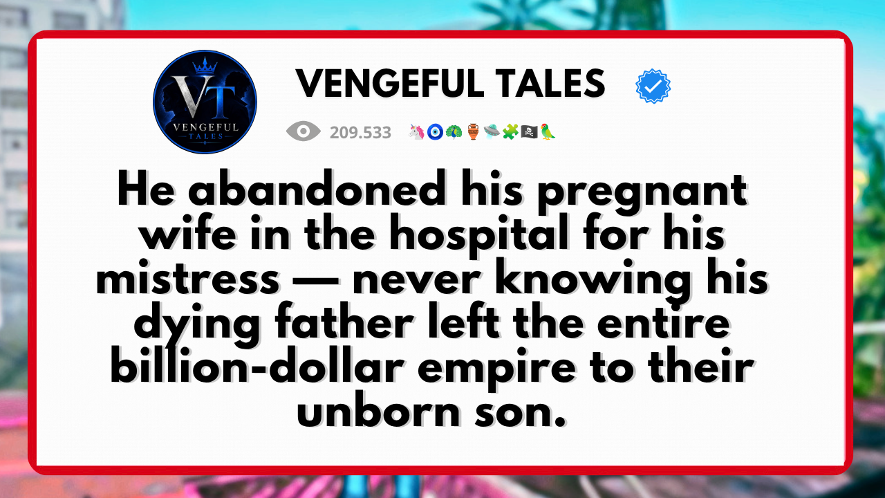 Video thumbnail for He abandoned his pregnant wife in the hospital for his mistress — never knowing his dying father left the entire billion-dollar empire to their unborn son.
