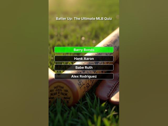Video thumbnail for Batter Up: The Ultimate MLB Quiz