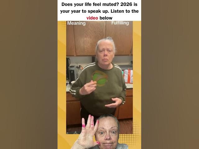 Video thumbnail for Does your life feel muted? 2026 is your year to speak up. Listen to the video below.