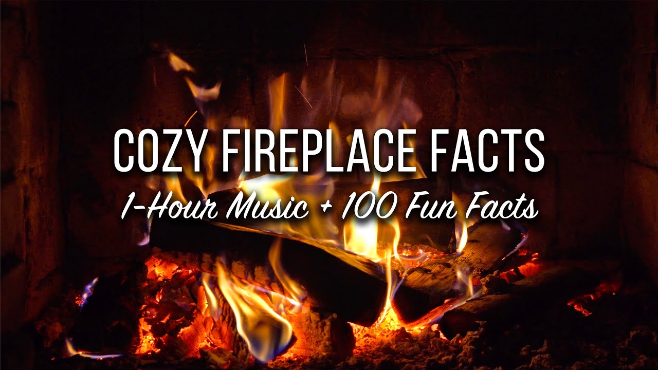 Video thumbnail for Holiday Fireplace Facts | 1 Hour Relaxing Yule Log w/ Jazz Music and 100 Facts | Mental Floss