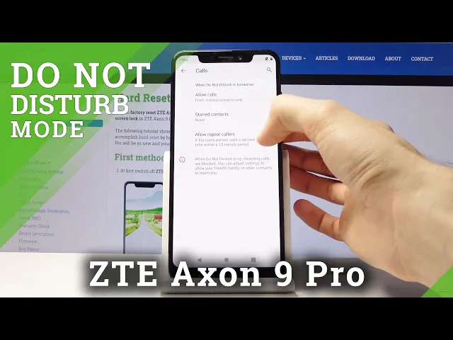 Video thumbnail for Do Not Disturb Mode in ZTE Axon 9 Pro – Mute Sounds & Vibrations