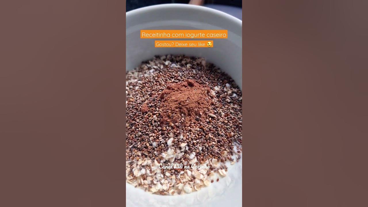 Video thumbnail for um café da manhã diferente e delicioso pra você preparar com iogurte natural caseiro #receitafacil
